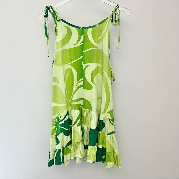 Hawaiian Print Green Floral Print Coverup - Picture 8 of 11